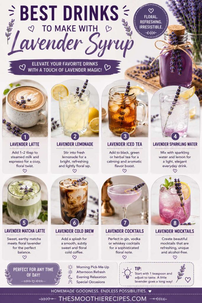 Lavender syrup drink recipes guide