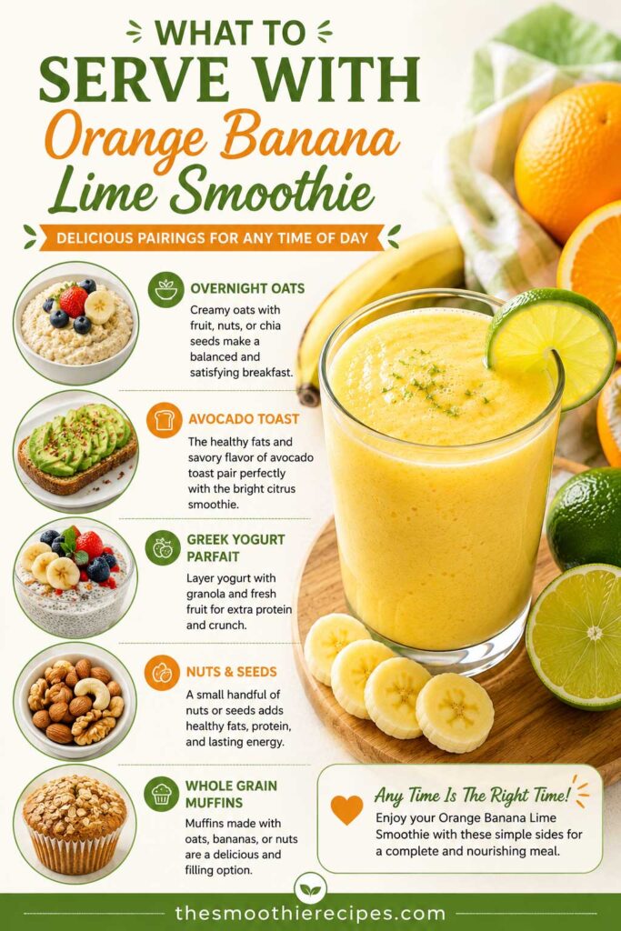 Orange Banana Lime Smoothie Pairings