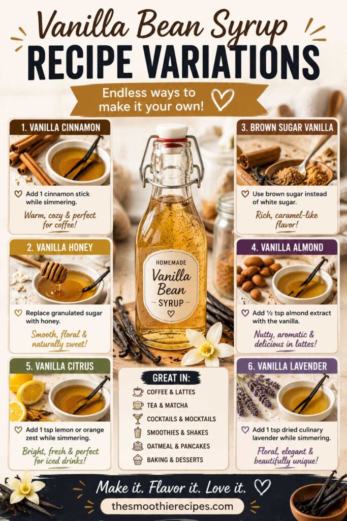 Vanilla syrup recipe variations guide