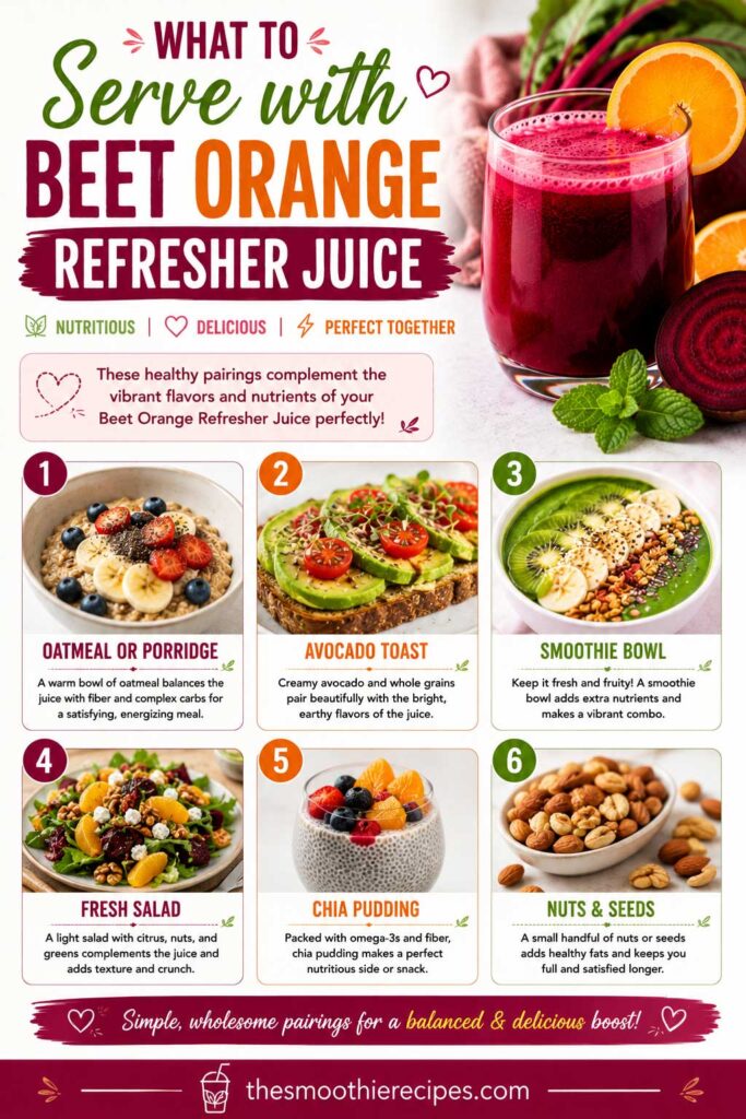 What to Serve with Beet Orange Refresher Juice