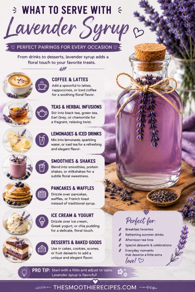 What to Serve with Lavender Syrup floral coffee syrup