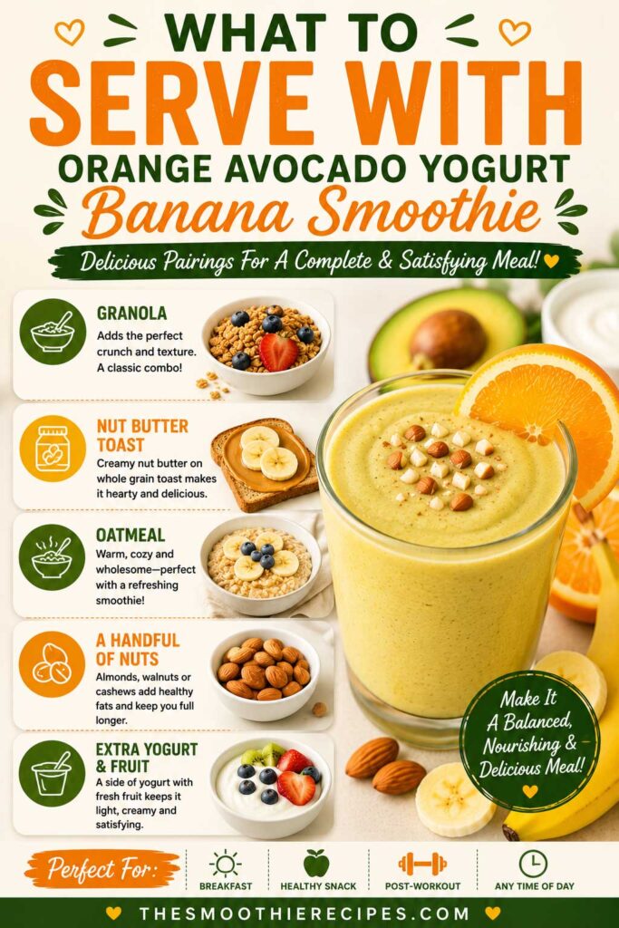 avocado banana smoothie Serving Ideas