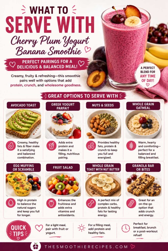 cherry banana smoothie pairing guide for balanced meals