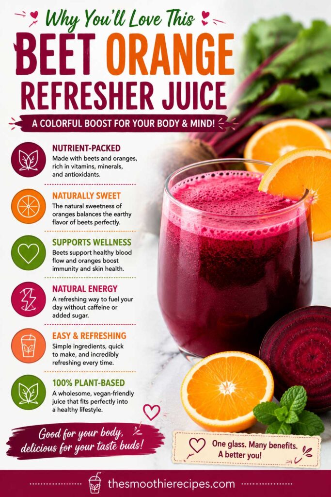 fresh orange juice with beets people love