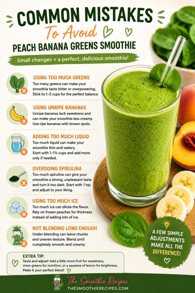 peach banana spirulina smoothie recipe Common Mistakes to Avoid