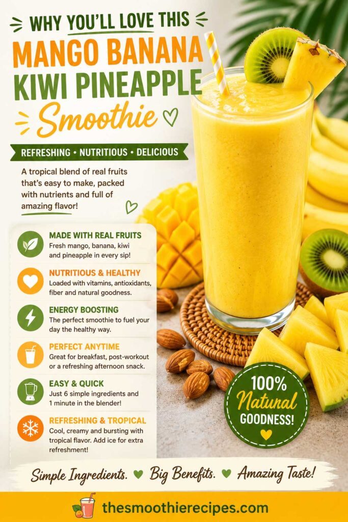 tropical mango pineapple smoothie recipe people love