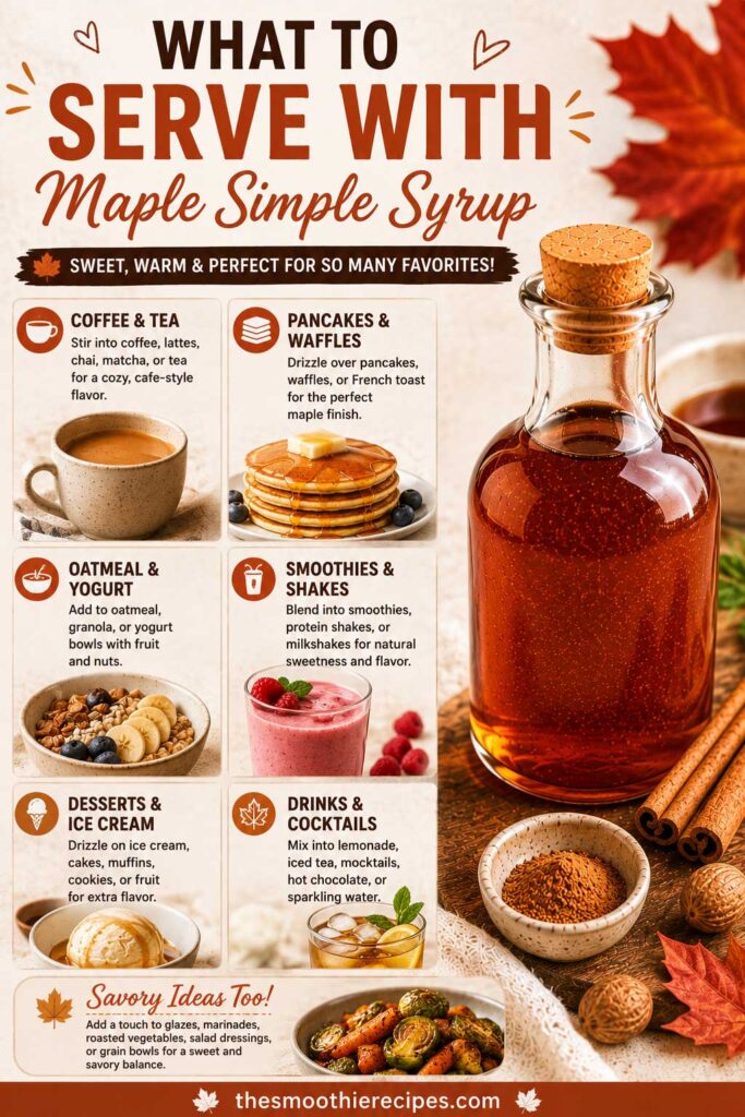 what to serve with Maple Simple Syrup recipe