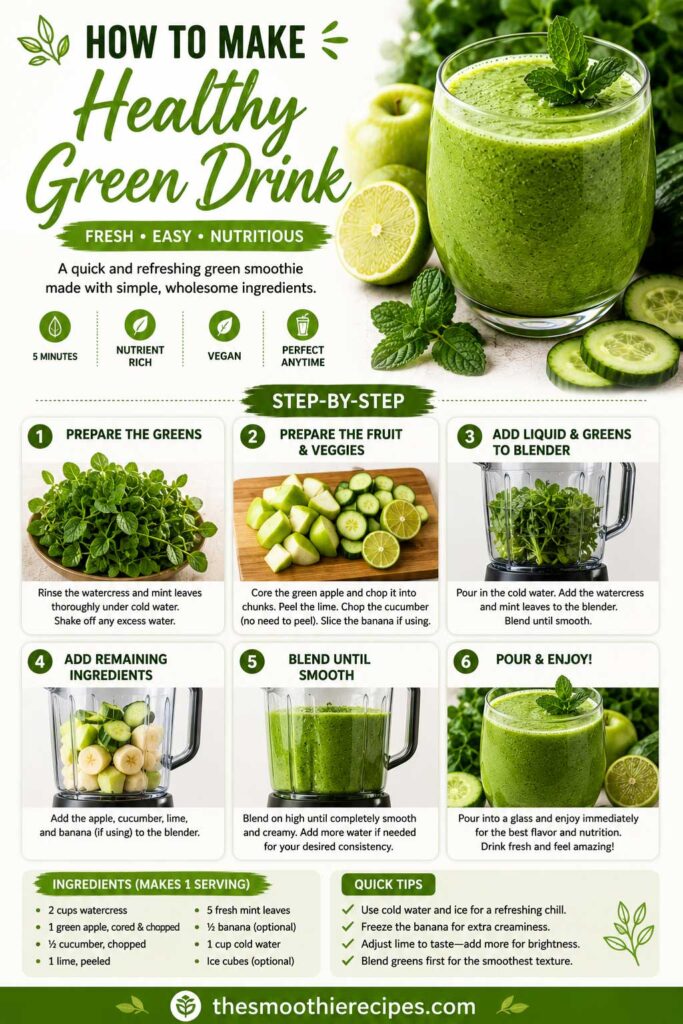 How to Make a Healthy Green Drink