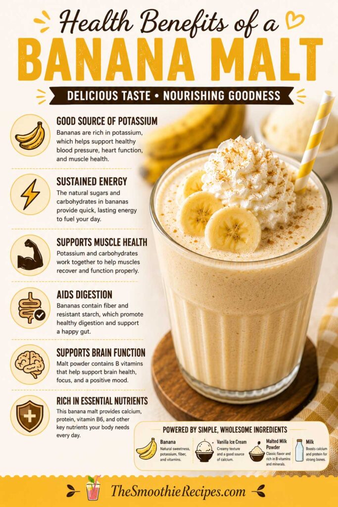 banana malt recipe Nutritional Benefits
