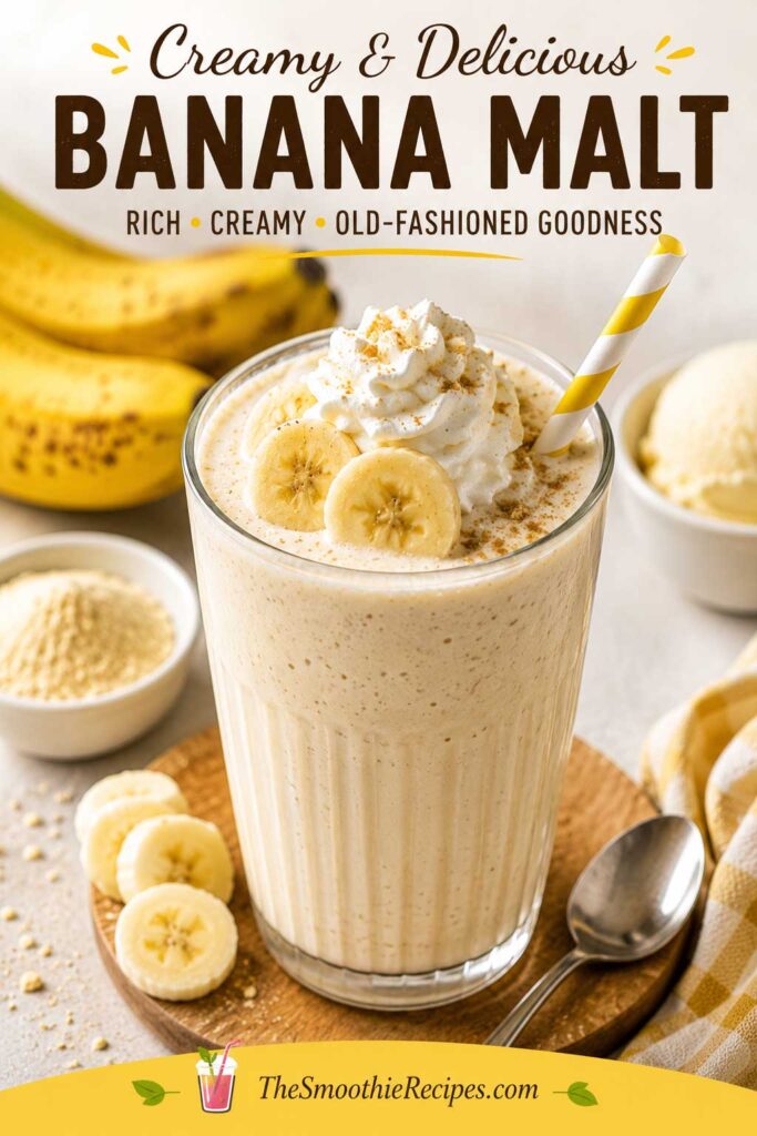 easy banana malt recipe at home