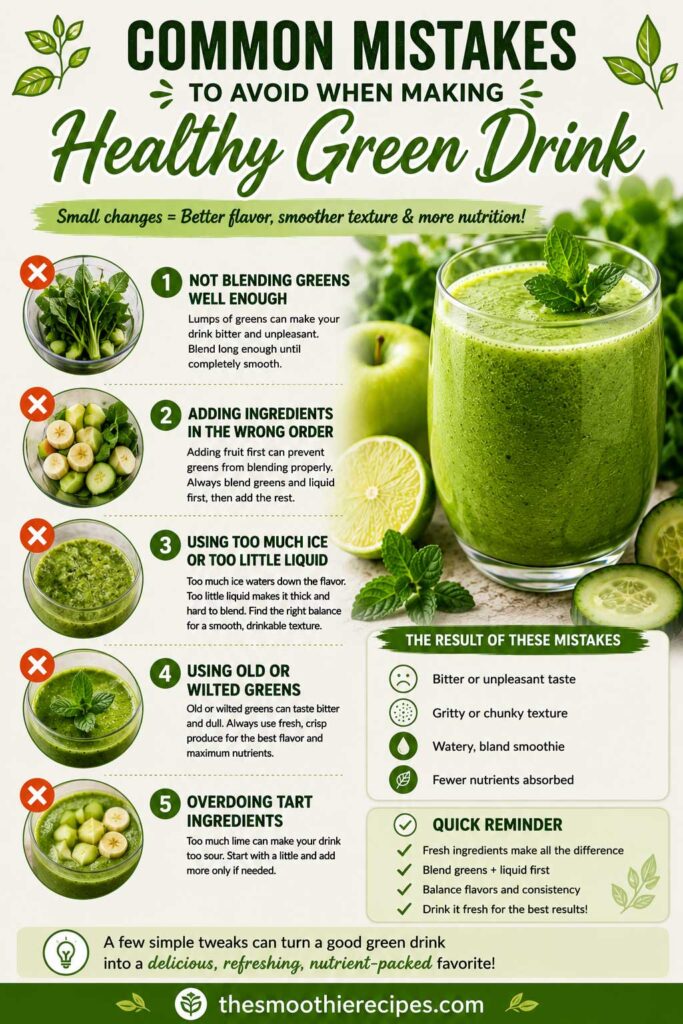 green smoothie recipe Common Mistakes to Avoid