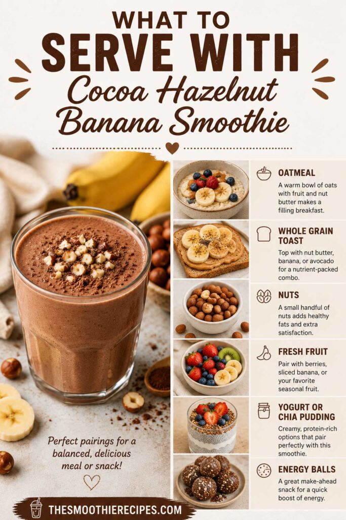 what to serve with cocoa smoothie recipe
