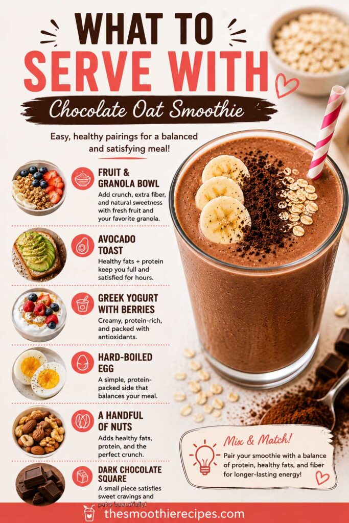 Chocolate oat smoothie pairings guide