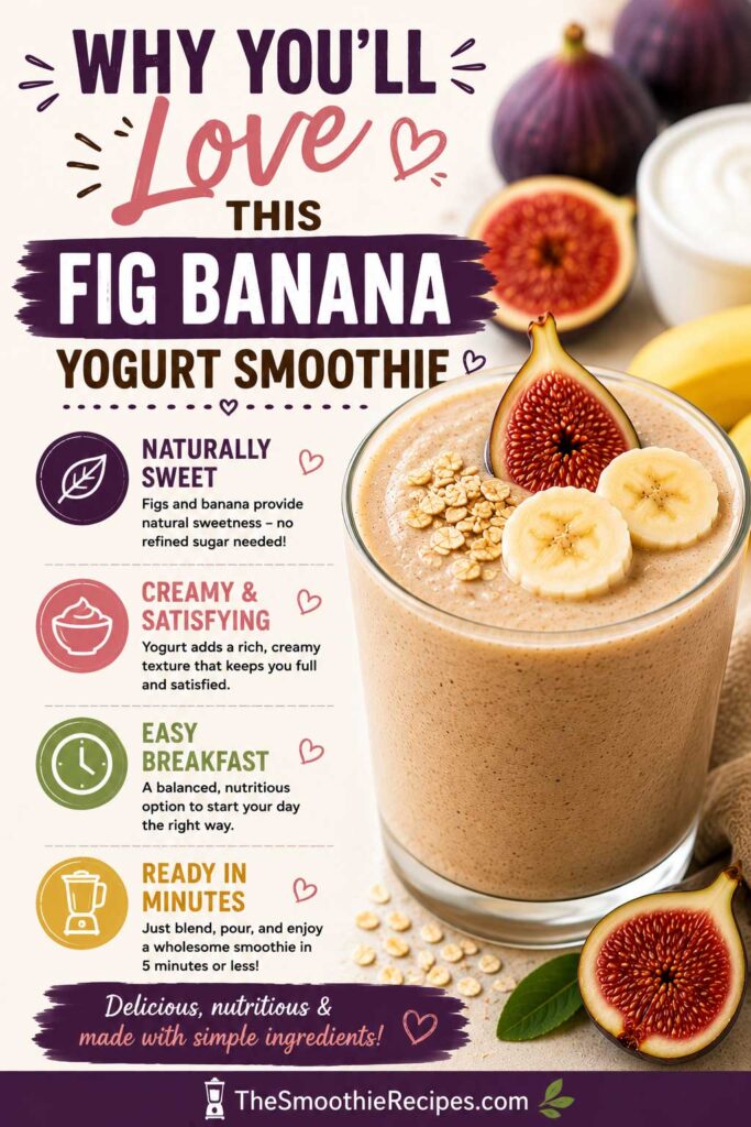 Fig banana yogurt smoothie recipe people love