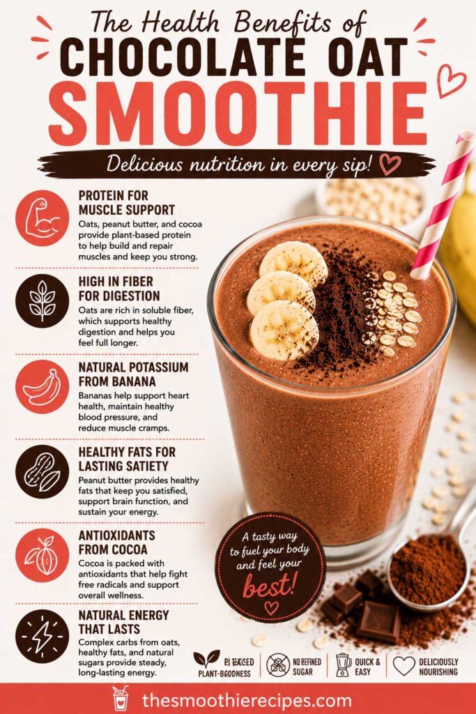 Health Benefits of Chocolate Oat Smoothie