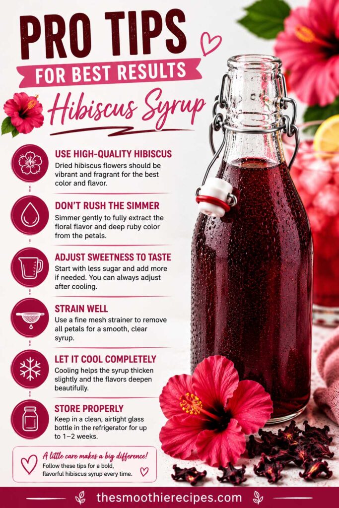 Hibiscus syrup tips and tricks healthy drink syrup