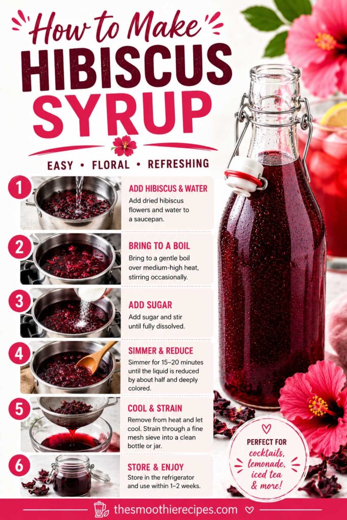 How to make hibiscus syrup recipe