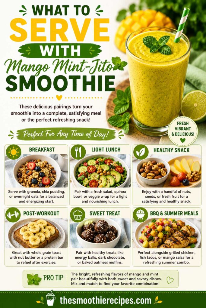What to Serve with Mango Mint-Jito Smoothie recipe