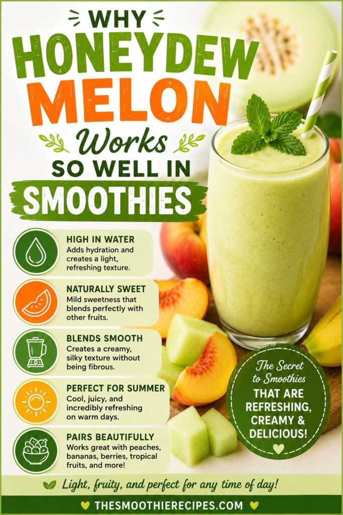 Why Honeydew Melon Works So Well In Smoothies