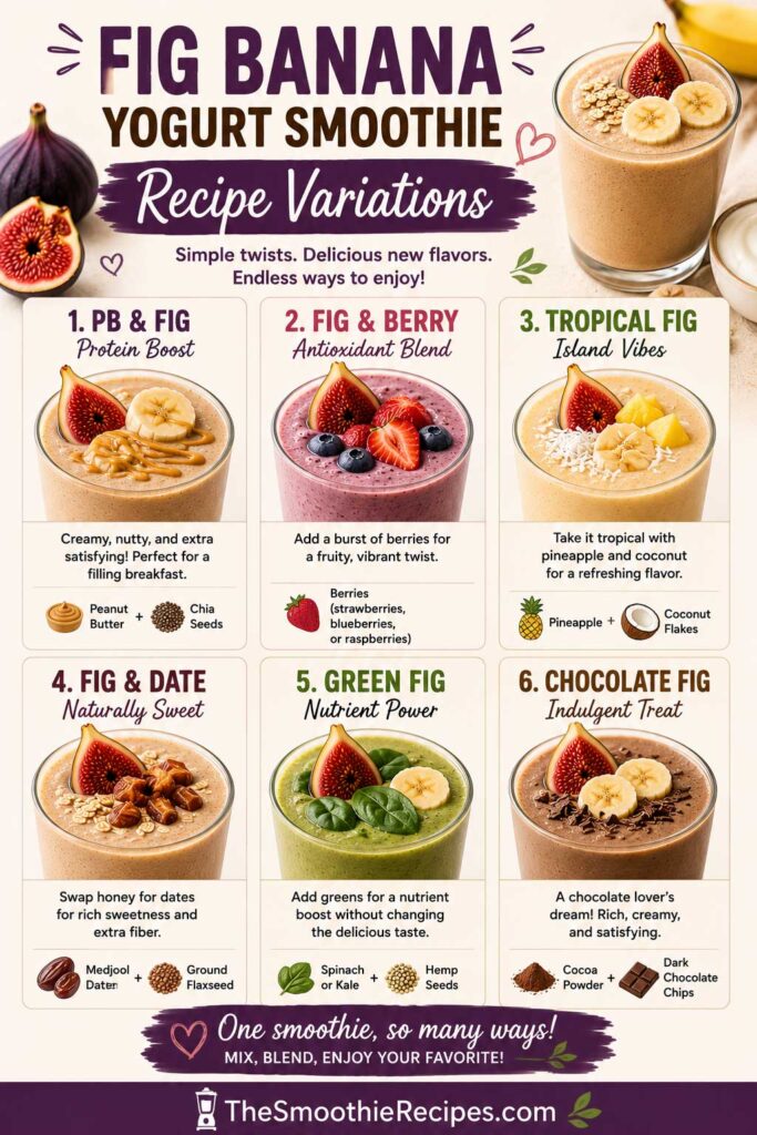 banana fig smoothie recipe variations
