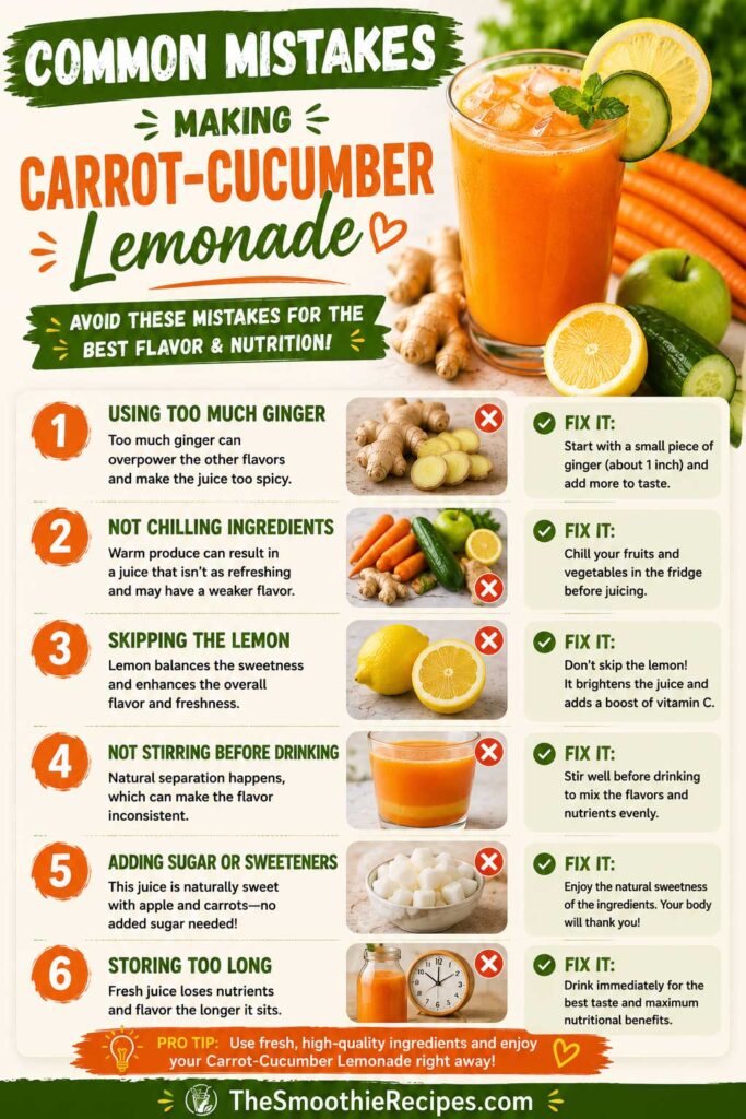 carrot cucumber lemon juice Common Mistakes to Avoid