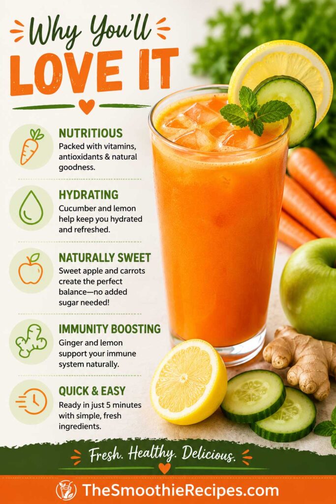 carrot cucumber lemonade recipe people love