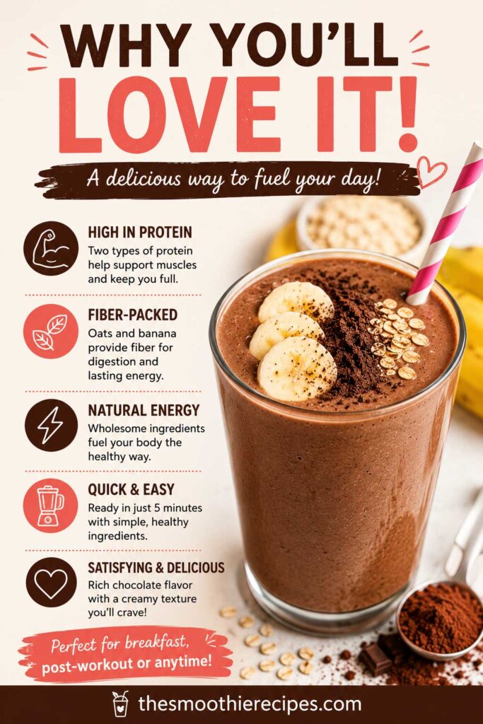chocolate oatmeal smoothie recipe people love