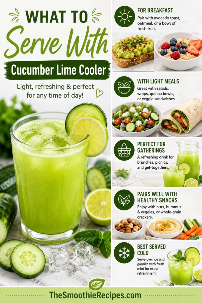 cucumber lime drink food pairing guide