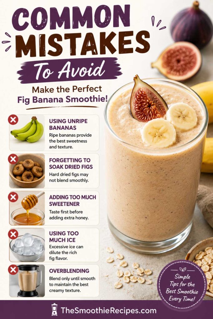 fresh fig smoothie Common Mistakes To Avoid