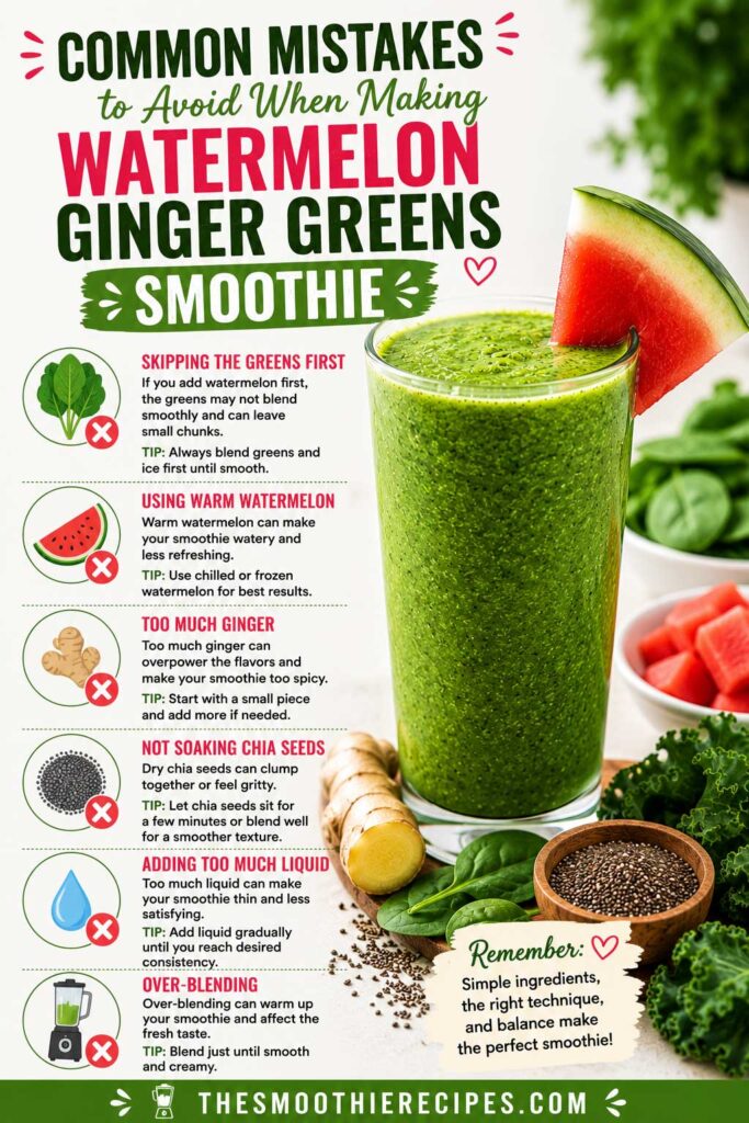 healthy watermelon smoothie Common smoothie mistakes to avoid