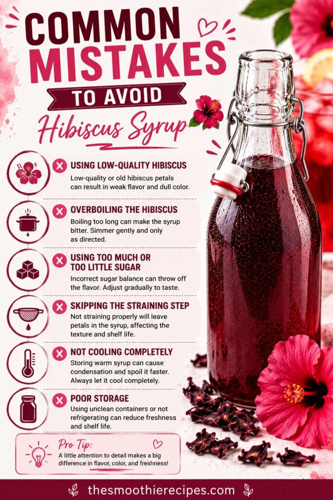 hibiscus simple syrup Common Mistakes to Avoid