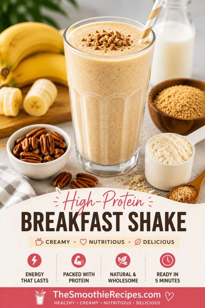 high protein breakfast shake recipe