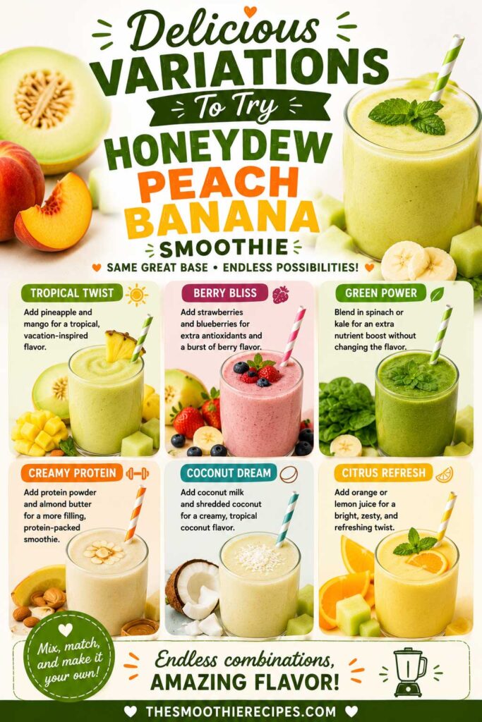 honeydew melon smoothie recipe variations