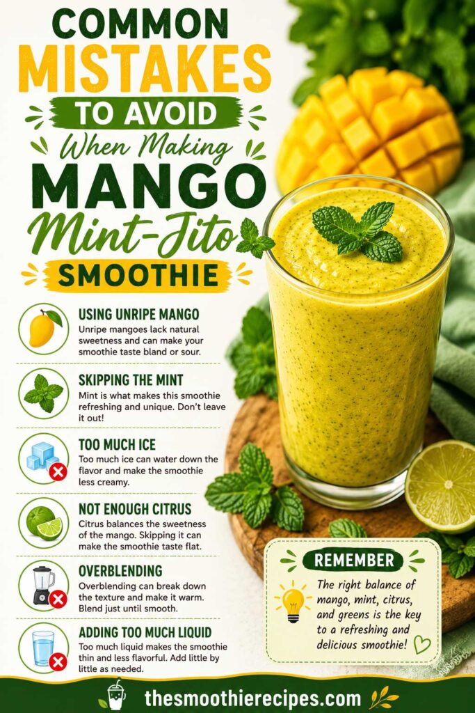 mango banana smoothie Common Mistakes to Avoid dairy free smoothie