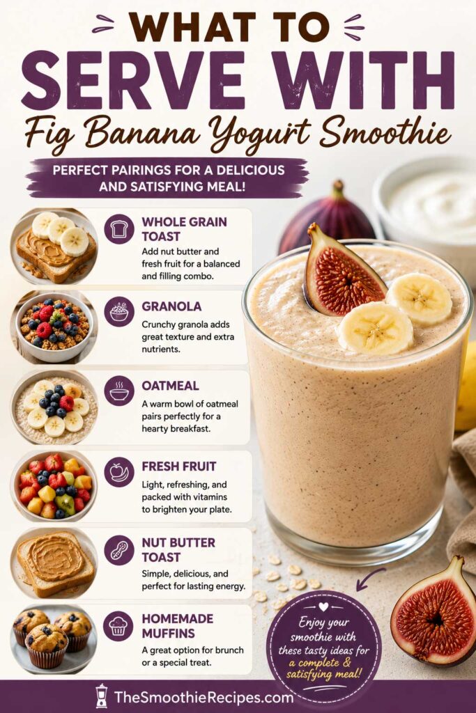 what to serve with banana fig smoothie