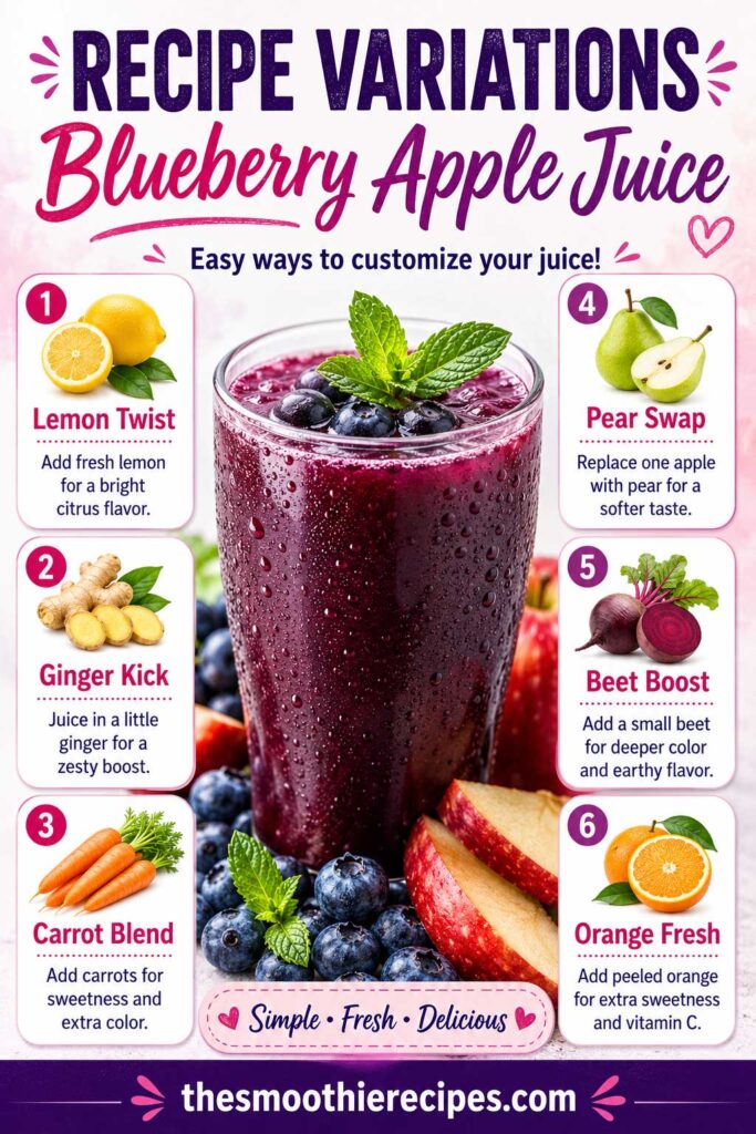 healthy blueberry drink antioxidant juice recipe Variations