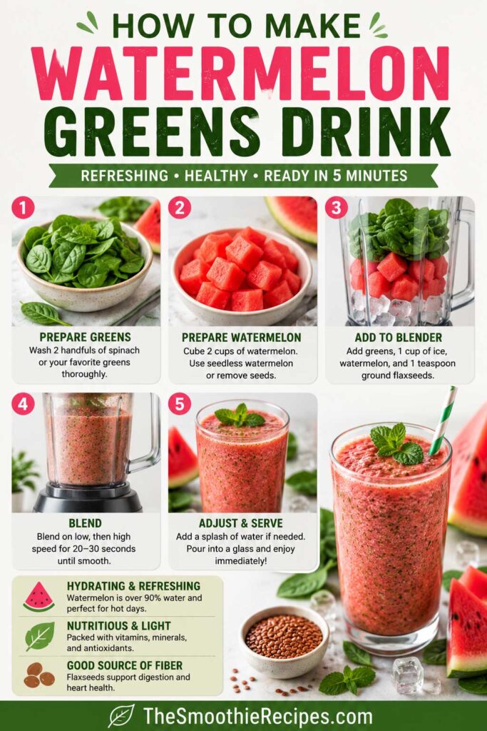 How to Make healthy watermelon smoothie hydrating smoothie