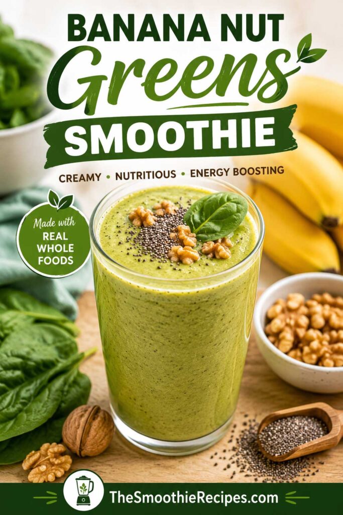 Nutritious banana nut smoothie recipe