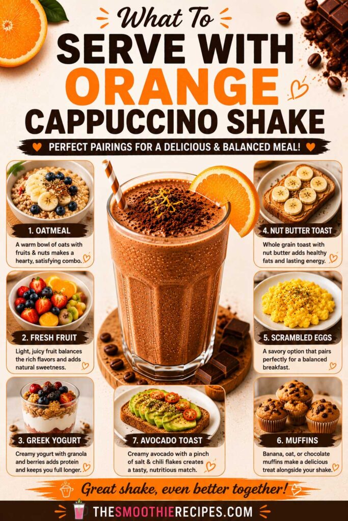 Perfect pairings for a cappuccino shake