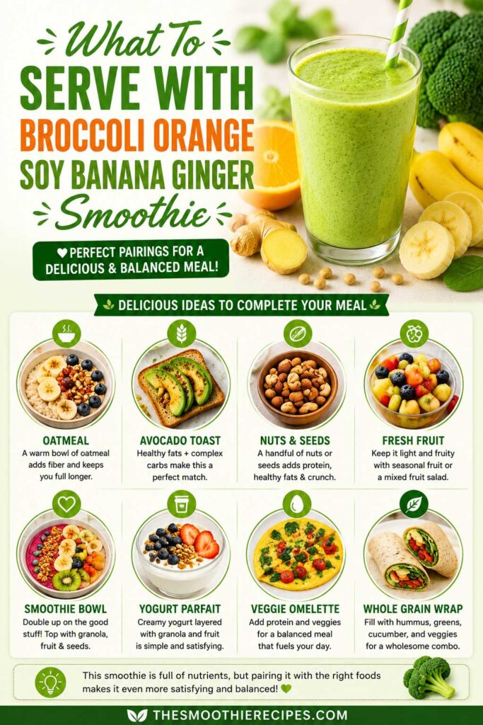 What to serve with ginger banana smoothies
