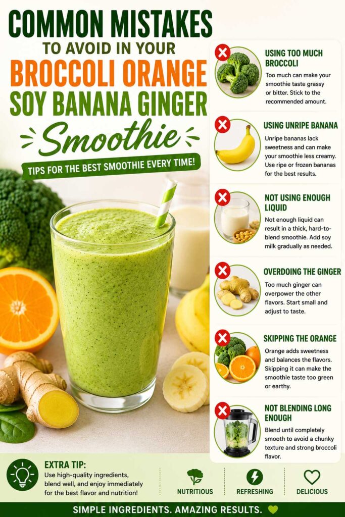 broccoli smoothie recipe common mistakes to avoid