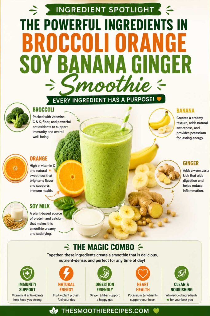 green smoothie with broccoli recipe