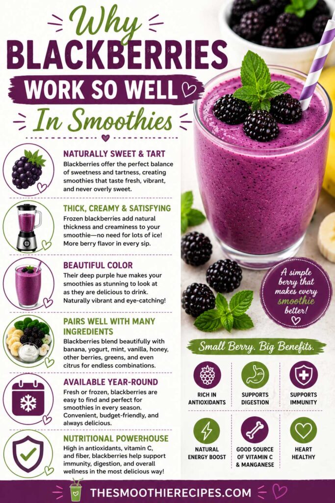 Why Blackberries Work So Well In Smoothies