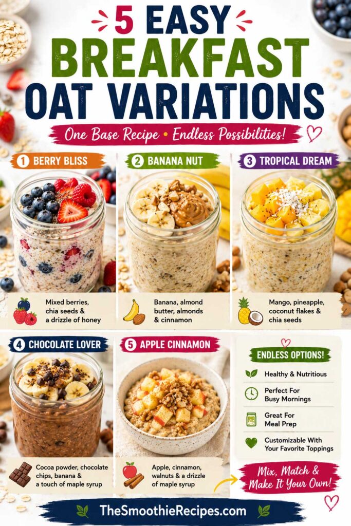 oats with fruit and yogurt recipe variations