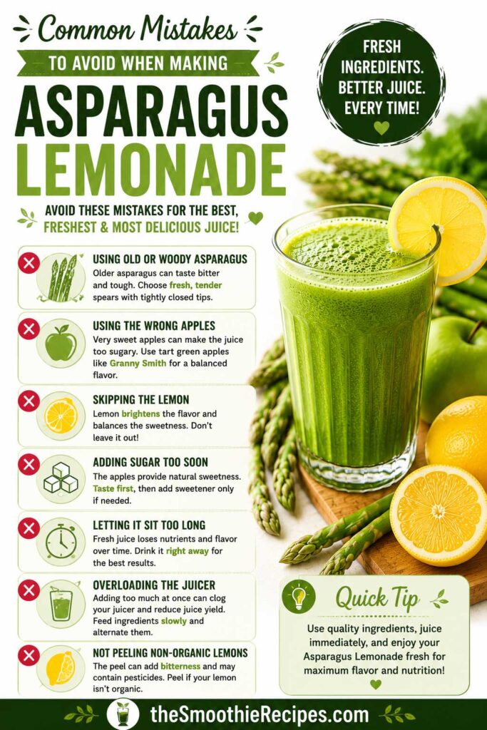 Asparagus lemonade common mistakes to avoid