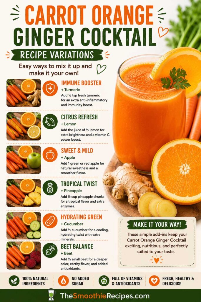 carrot ginger juice recipe Variations to Try