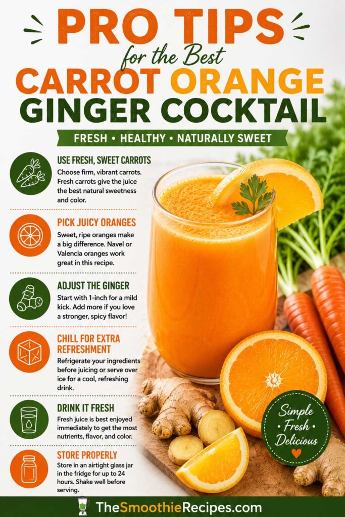 carrot orange juice recipe expert tips