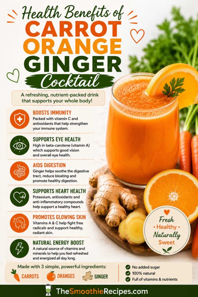immune boosting juice Health Benefits of Carrot Orange Ginger