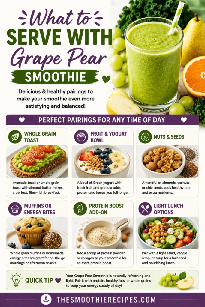 Grape pear smoothie pairing guide