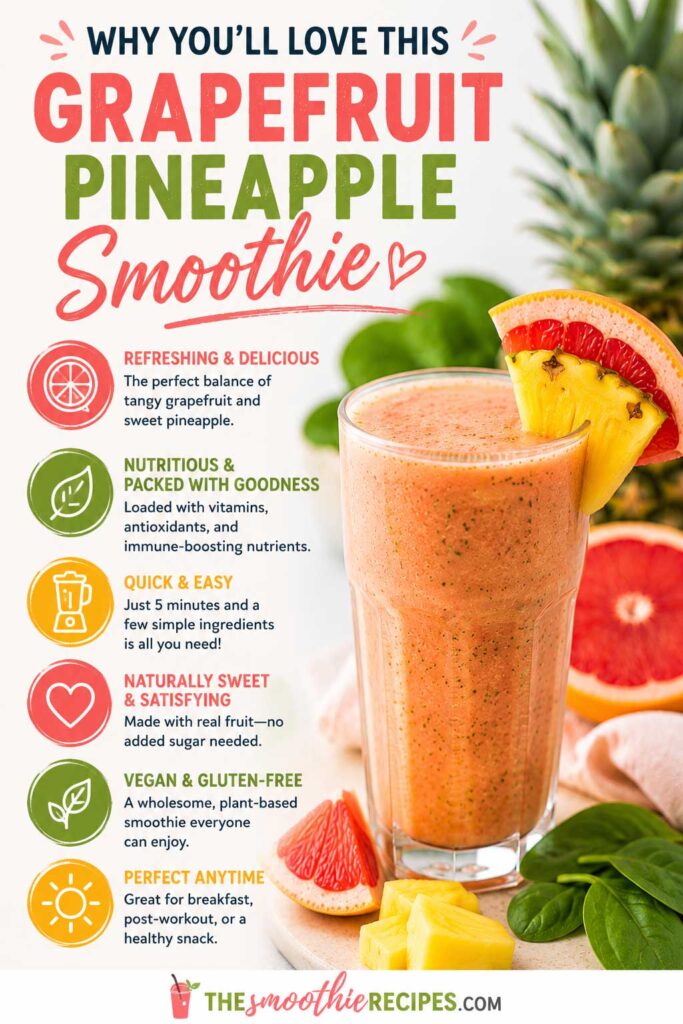 Grapefruit pineapple smoothie people love